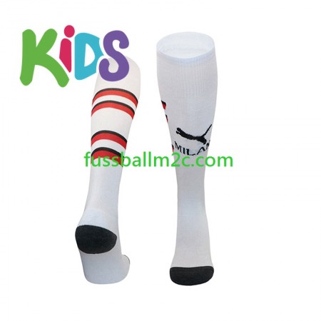 AC Mailand Kinder Auswärts Socken 2024-2025 AC Mailand Kinder Auswärts Socken 2024-2025